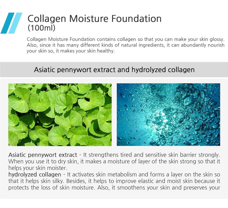 Enough Collagen Moisture Foundation, SPF 15, #23, 3.38 fl oz (100 ml) - Image 4